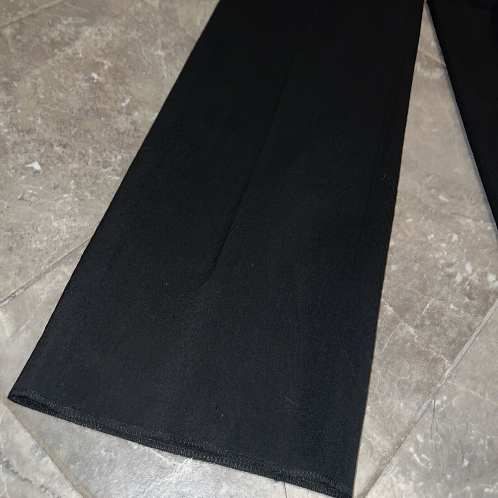 M Siamo Black Wool Wide Leg Pants Lined NWT Size 8 - Picture 2 of 7